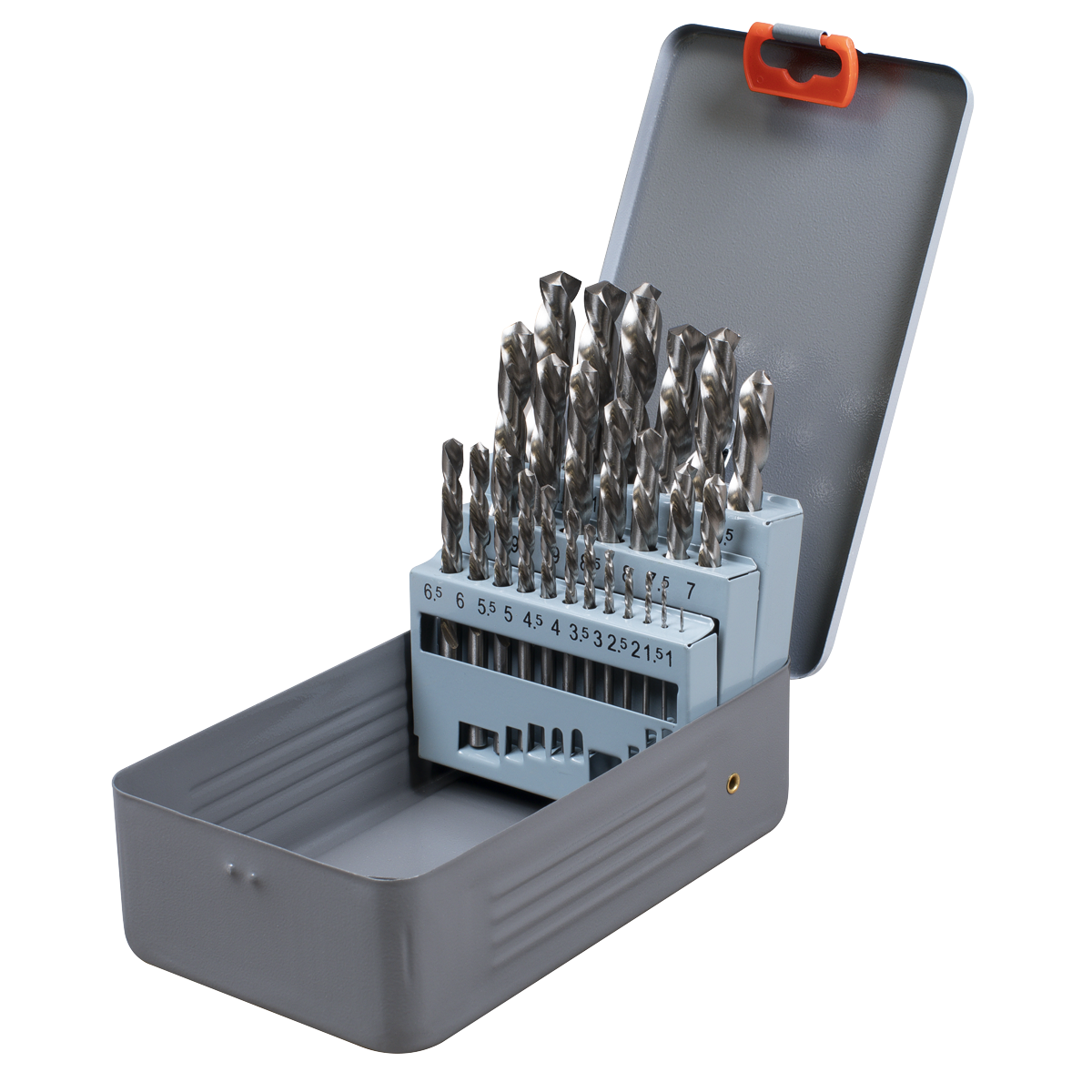 Left-Hand Spiral Drill Bit Set 25pc
