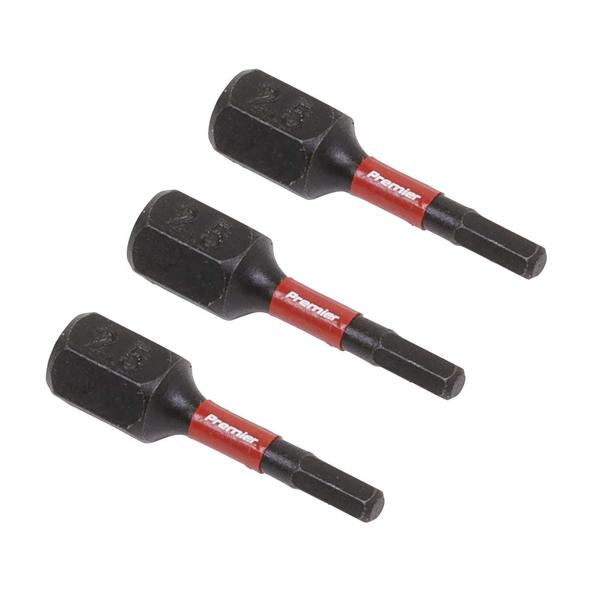 Premier Hex Impact Power Tool Bits 3pc