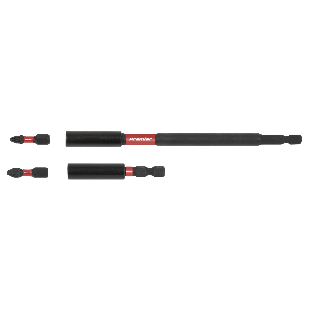 Premier Impact Grade Power Tool Bit Holder Set 4pc