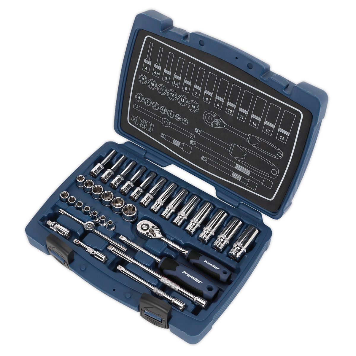 Premier Socket Set 1/4"Sq Drive 33pc