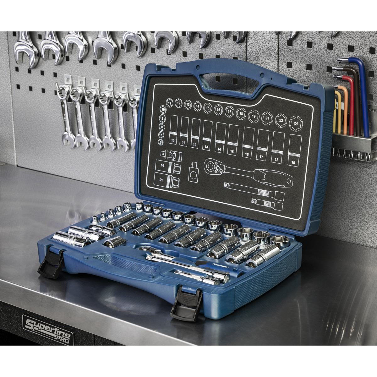 Premier Socket Set 3/8"Sq Drive 34pc
