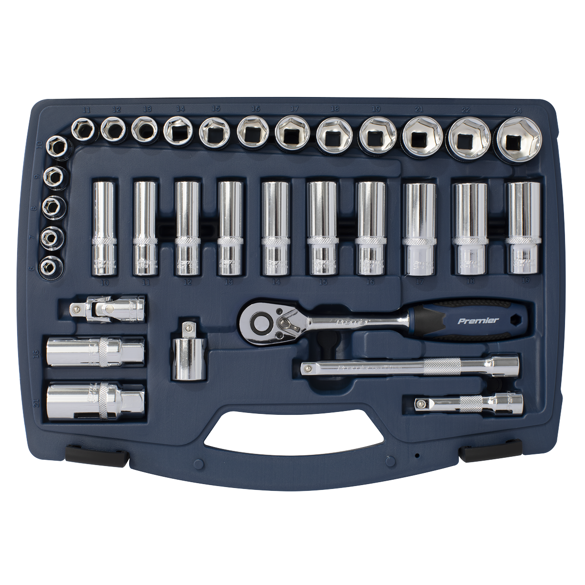 Premier Socket Set 3/8"Sq Drive 34pc