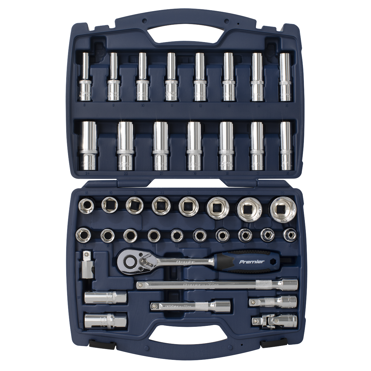 Premier Socket Set 1/2"Sq Drive 41pc