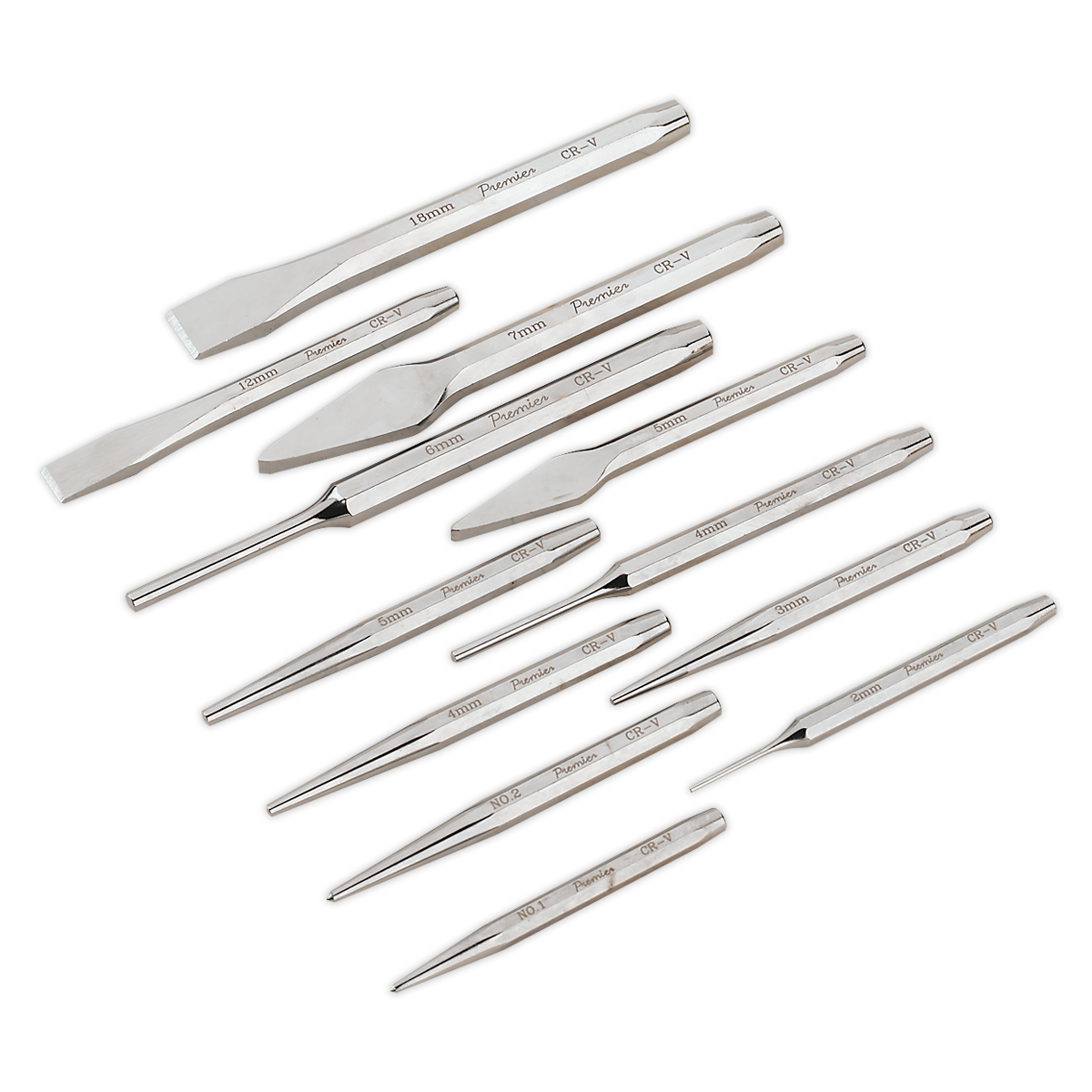 Premier Punch & Chisel Set 12pc