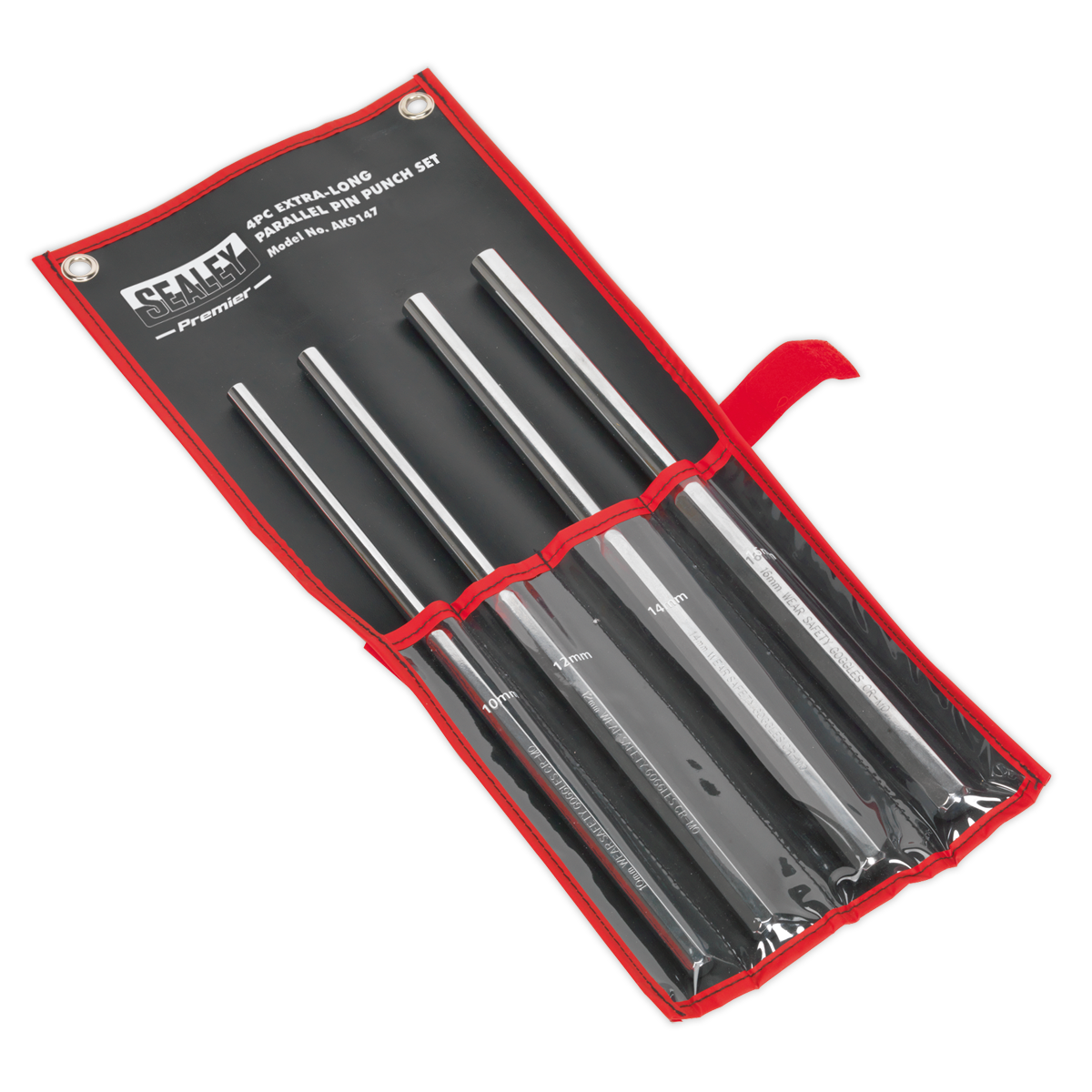 Premier Extra-Long Parallel Pin Punch Set 4pc