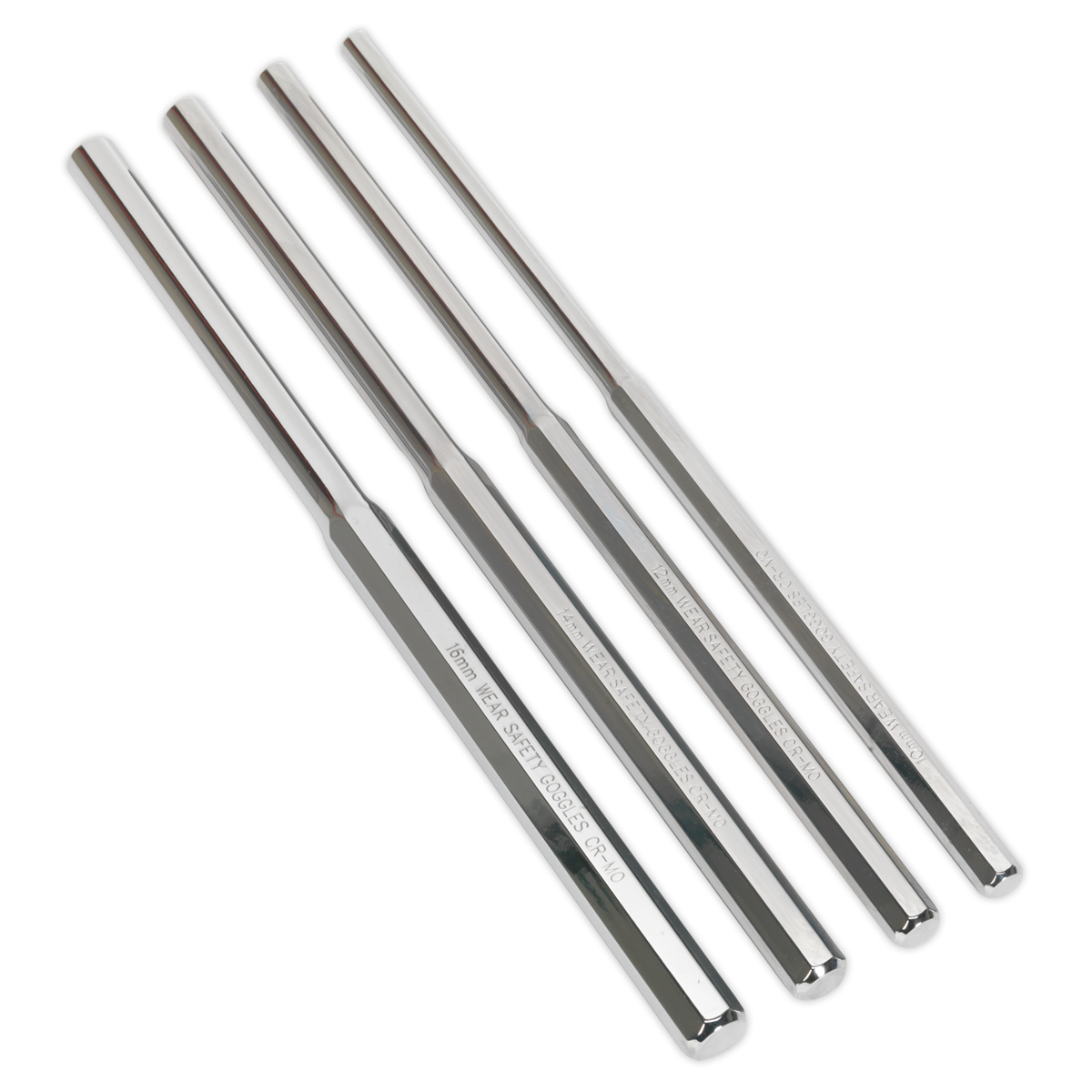 Premier Extra-Long Parallel Pin Punch Set 4pc