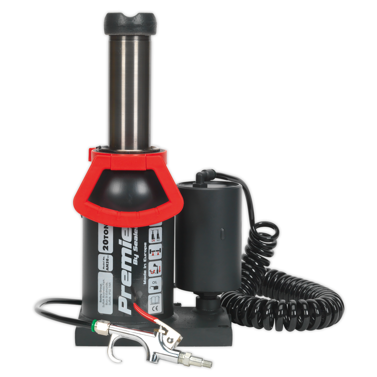 Premier Manual/Air Hydraulic Bottle Jack 20 Tonne