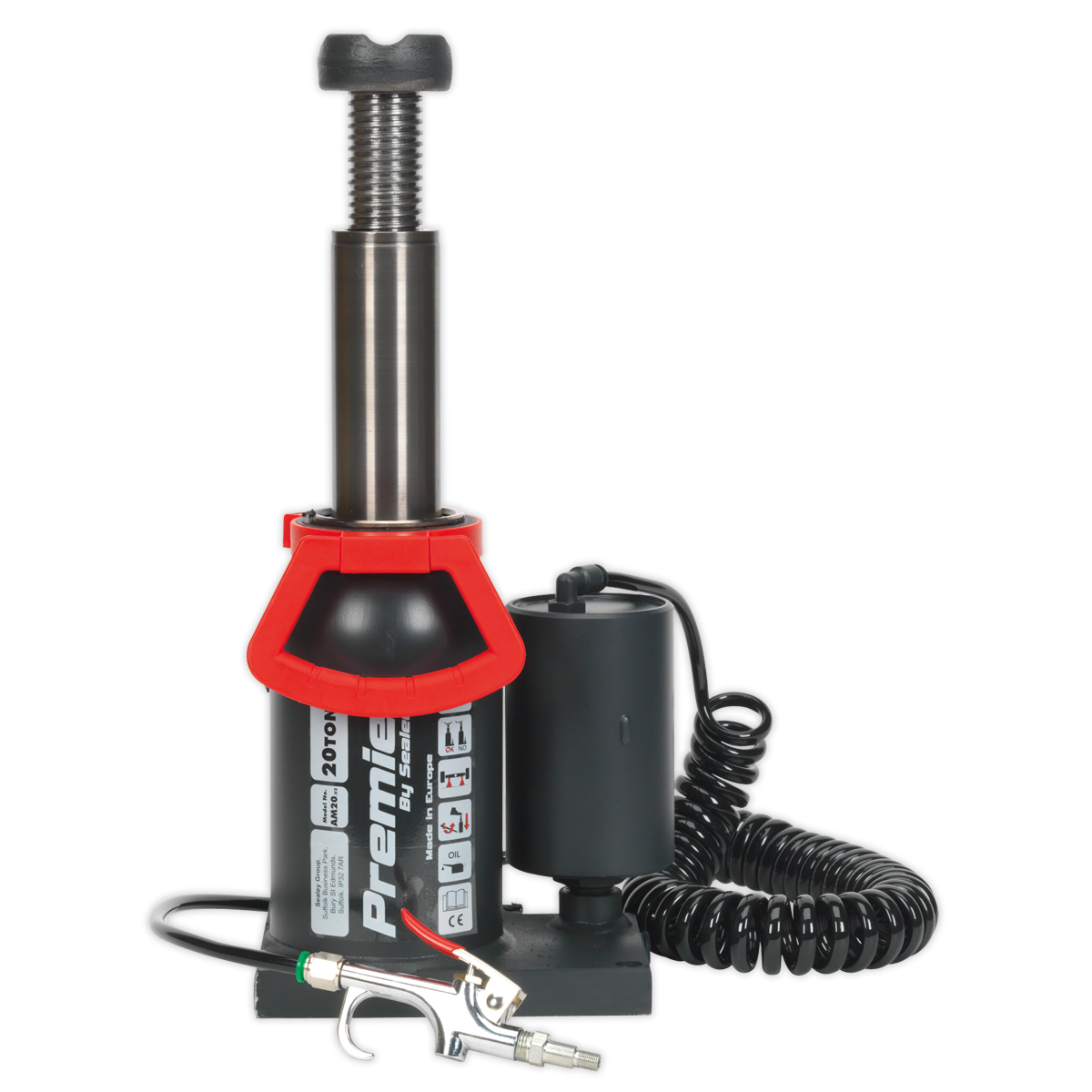 Premier Manual/Air Hydraulic Bottle Jack 20 Tonne