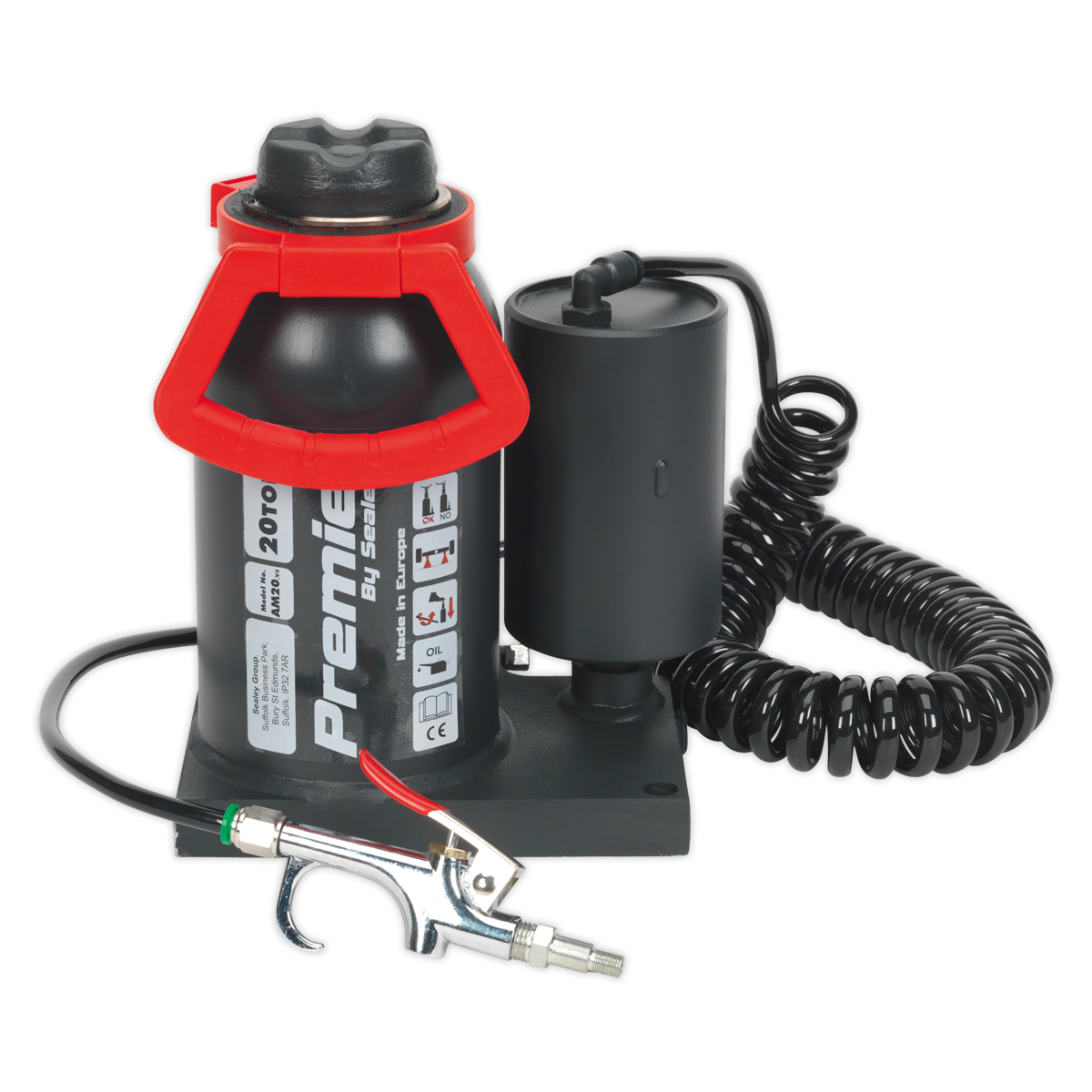 Premier Manual/Air Hydraulic Bottle Jack 20 Tonne
