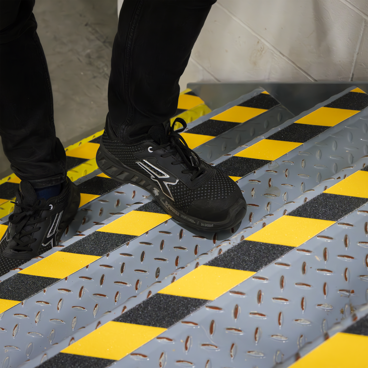 Self-Adhesive Anti-Slip Tape 50mm x 18m - Black & Yellow