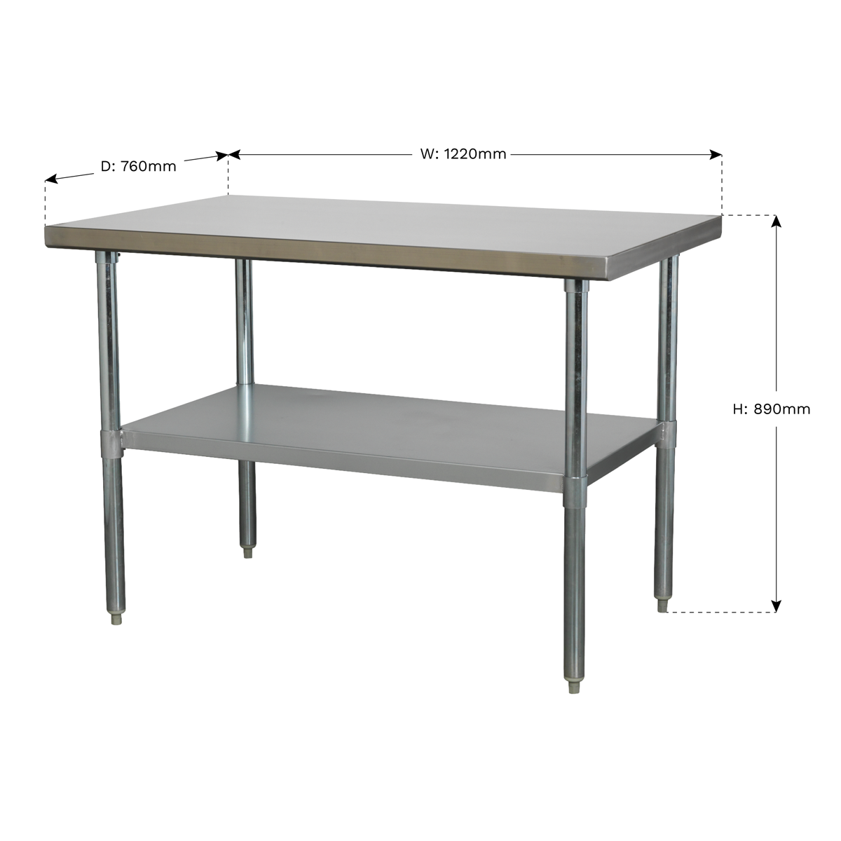 Stainless Steel Workbench 1.2m