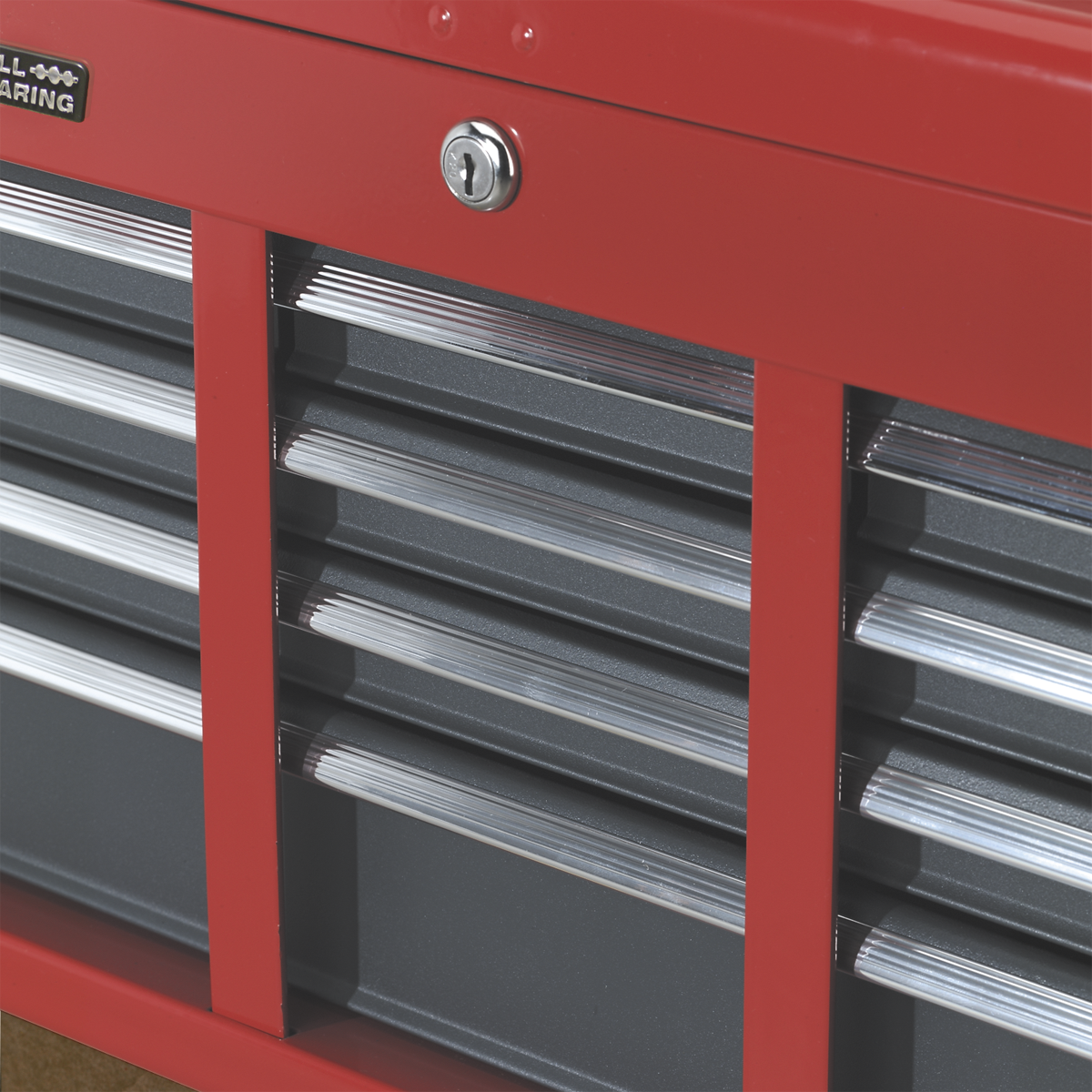 American PRO® Topchest 6 Drawer - Red/Grey