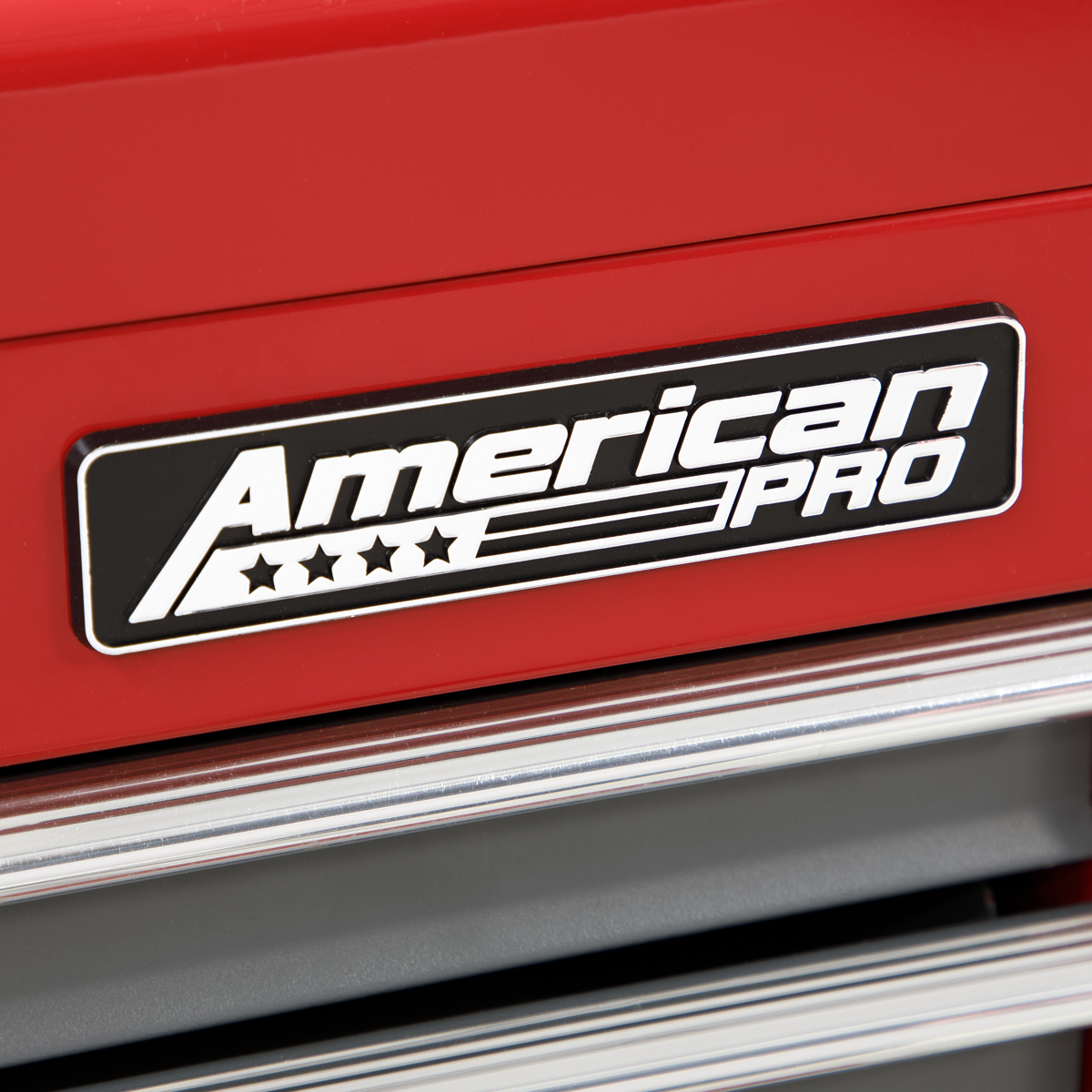 American PRO® Topchest 9 Drawer - Red/Grey