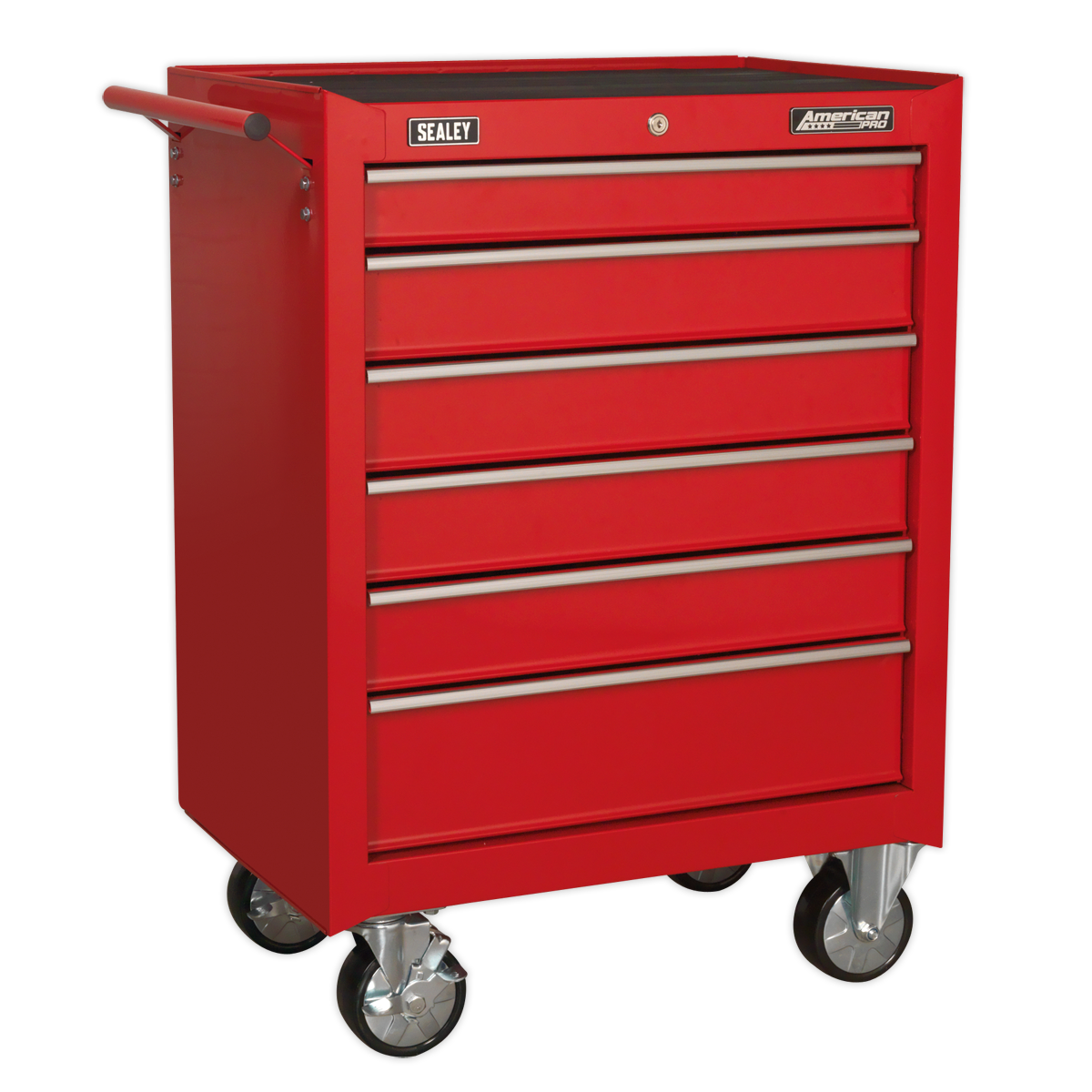 American PRO® Rollcab 6 Drawer - Red