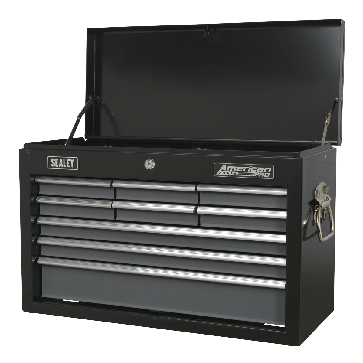 American PRO® Topchest 9 Drawer - Black/Grey