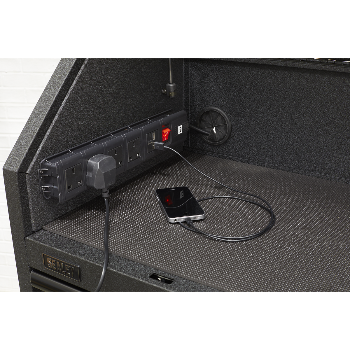 Superline PRO® Black Edition Topchest with 4 Soft Close Drawers & Power Strip 660mm