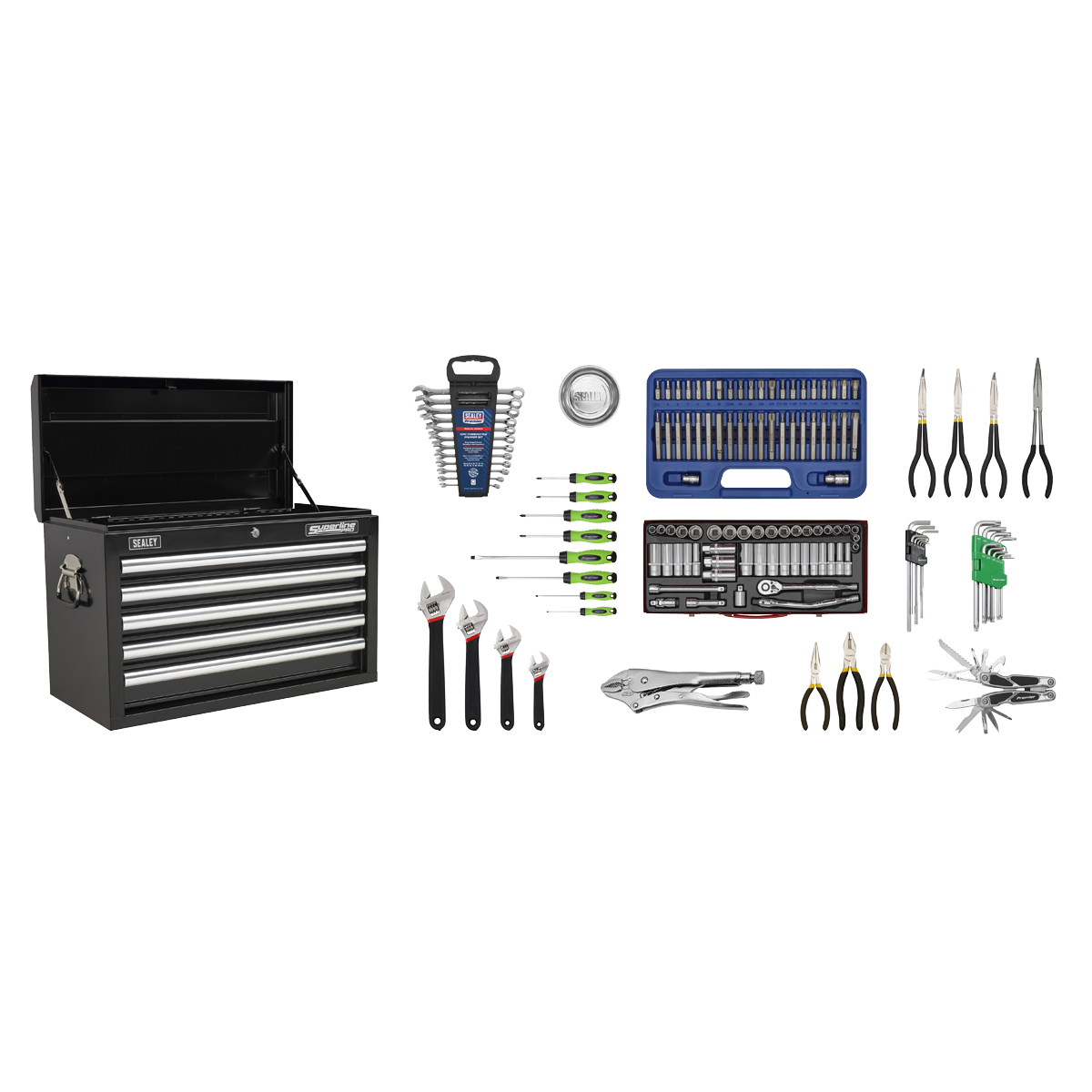 Superline PRO® Topchest 5 Drawer with 139pc Tool Kit