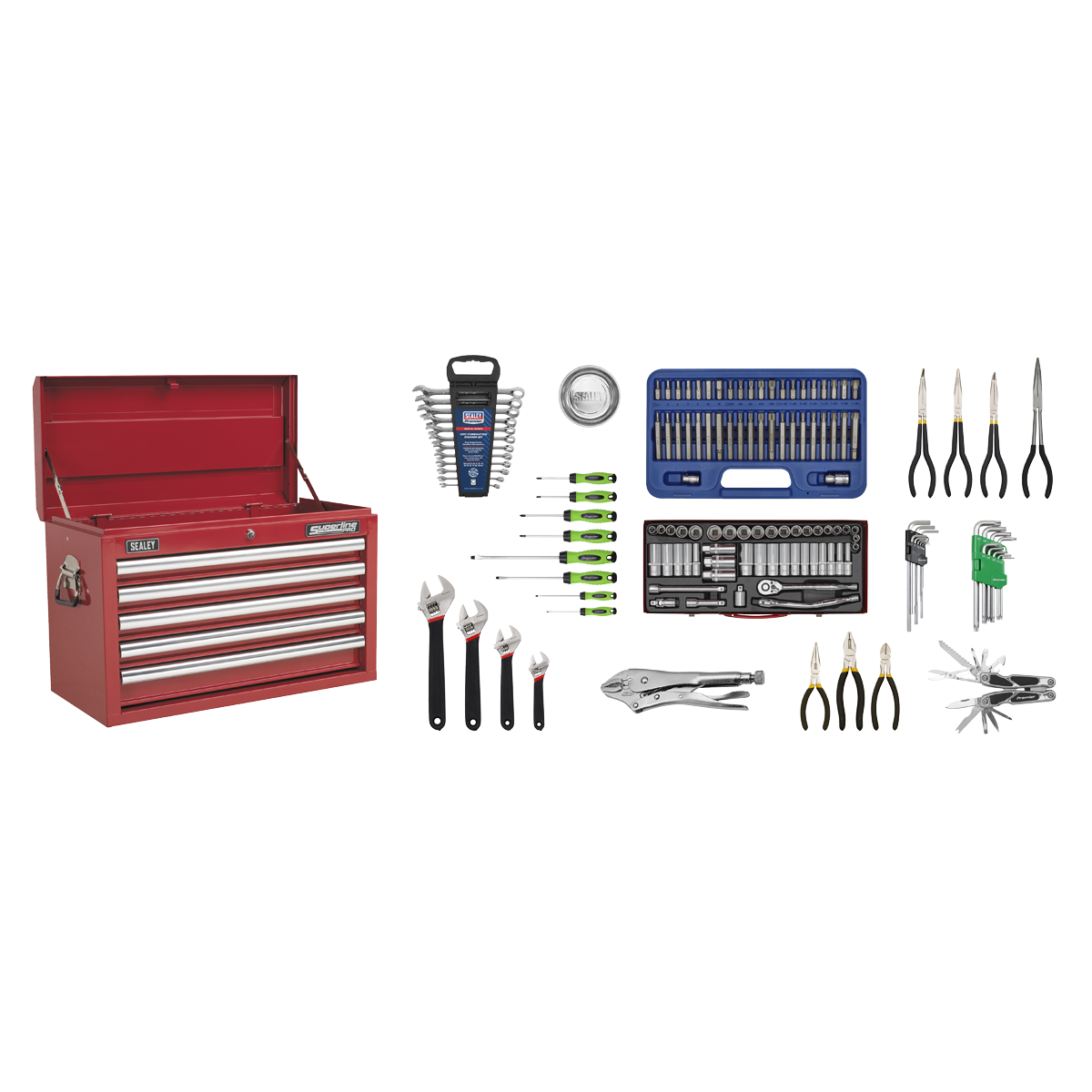 Superline PRO® Topchest 5 Drawer with 139pc Tool Kit