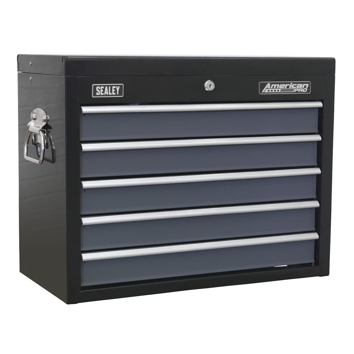 American PRO® Topchest 5 Drawer - Black/Grey
