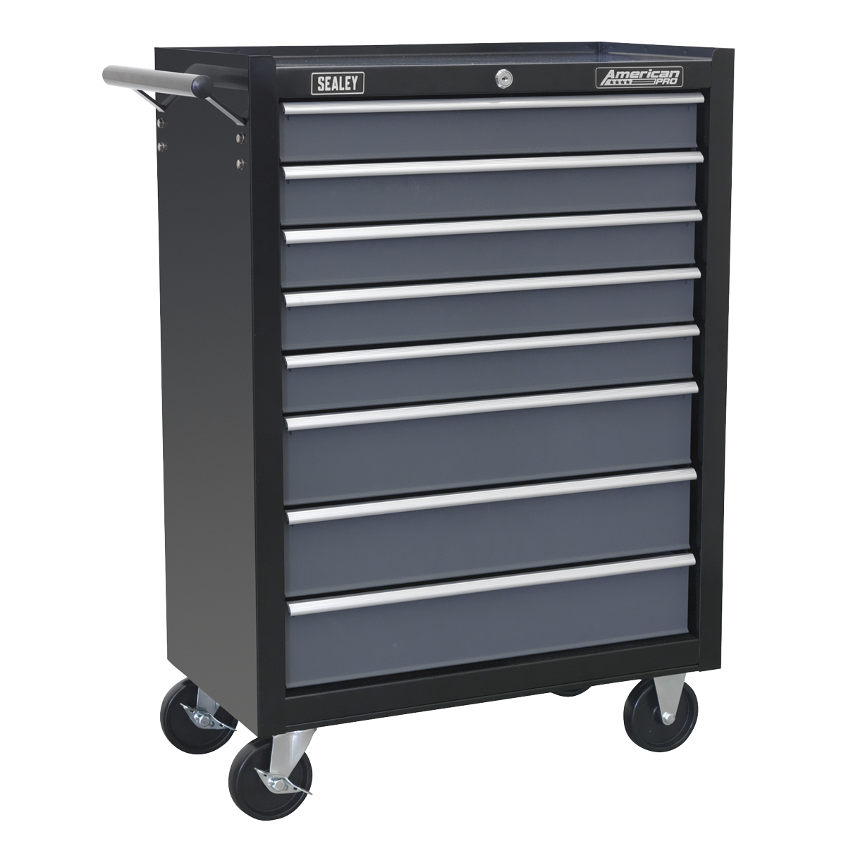 American PRO® Tool Chest Combination 16 Drawer - Black/Grey