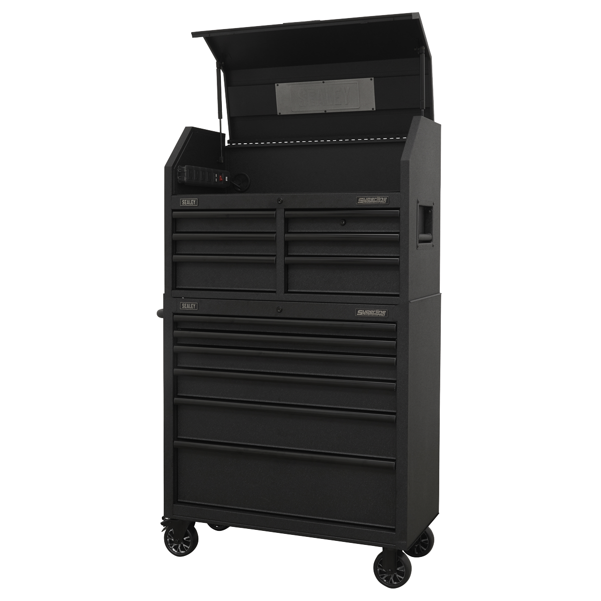 Superline PRO® Tool Chest Combination with Power Bar 12 Drawer