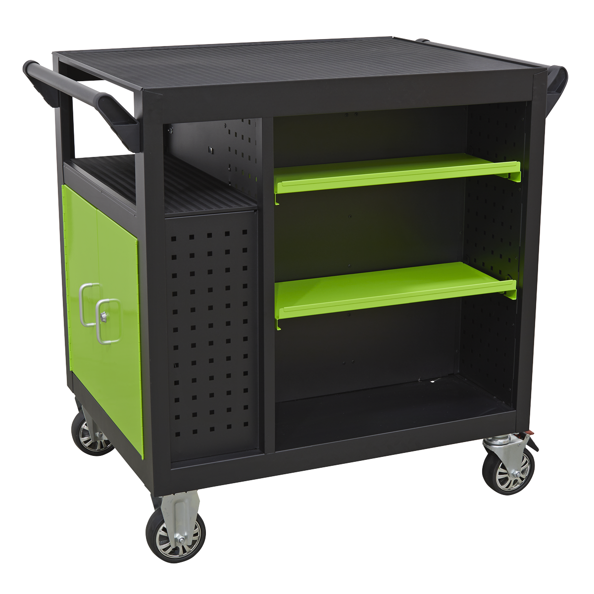 Premier™ Mobile Workstation with 7 Drawers & Cupboard 920mm