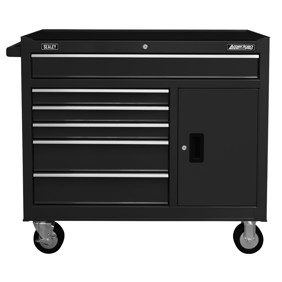 American PRO® Rollcab 6 Drawer - Black