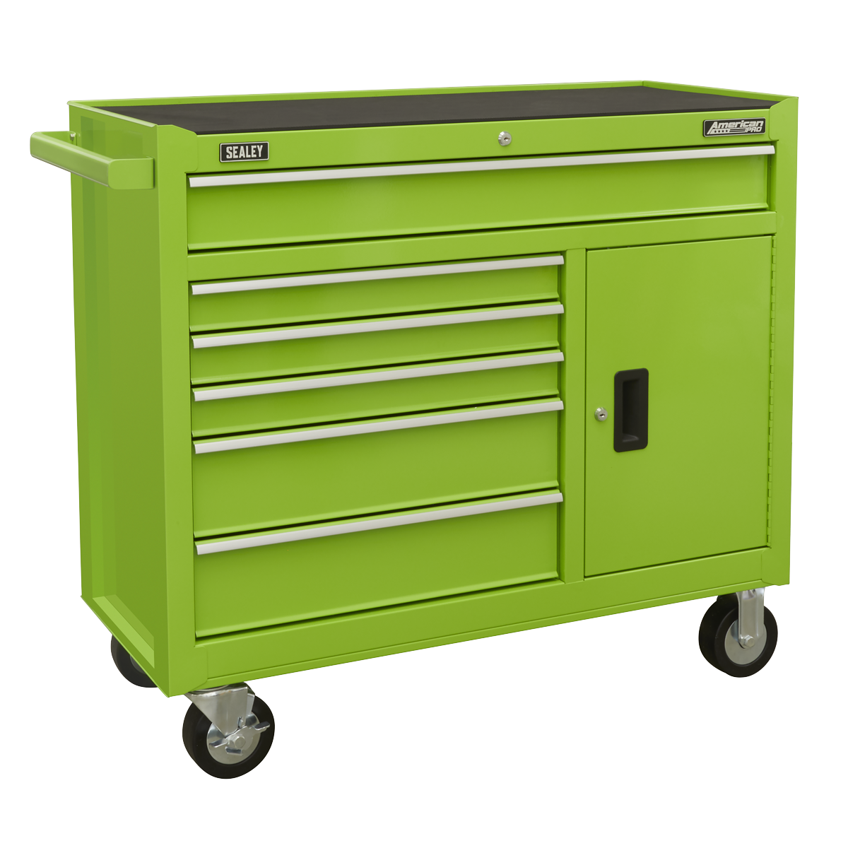 American PRO® Rollcab 6 Drawer - Green