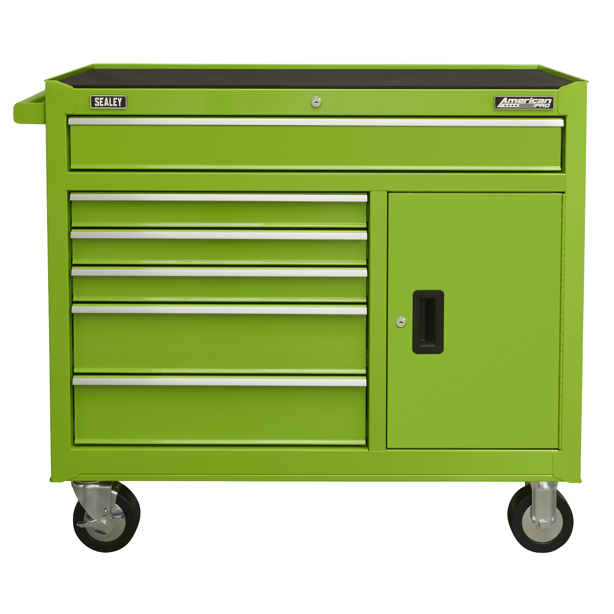 American PRO® Rollcab 6 Drawer - Green