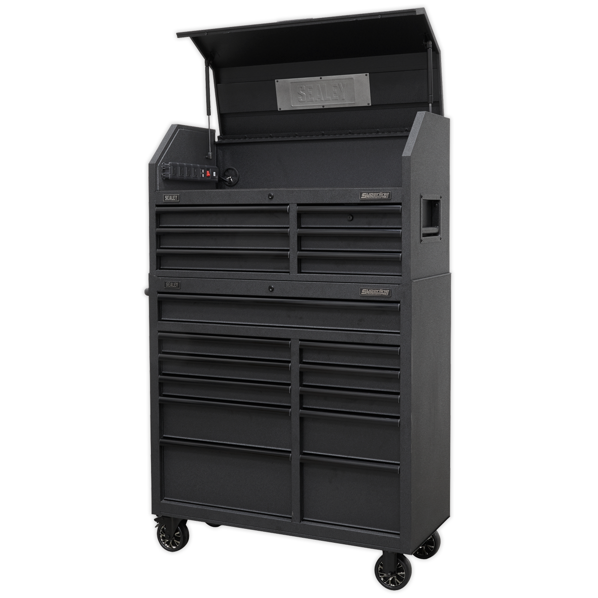 Superline PRO® Tool Chest Combination with 17 Soft Close Drawers & Power Strip