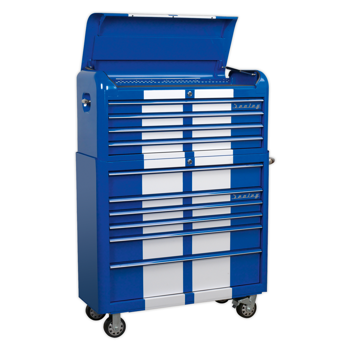 Premier™ Retro Style Wide Topchest & Rollcab Combination 10 Drawer
