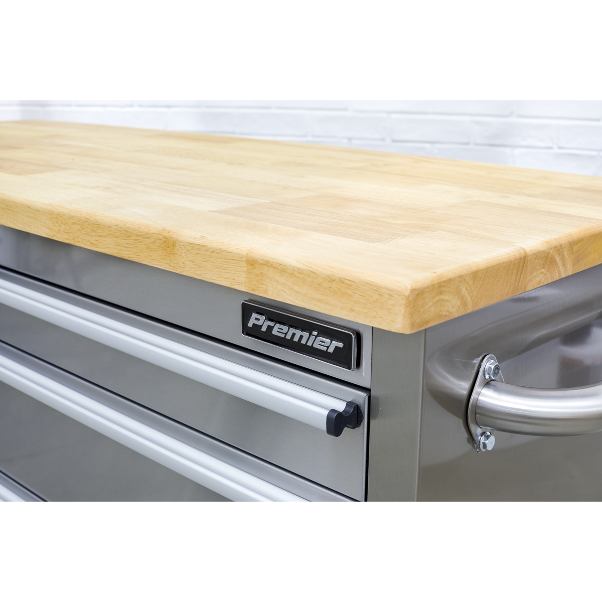 Premier™ Mobile Stainless Steel Tool Cabinet 4 Drawer