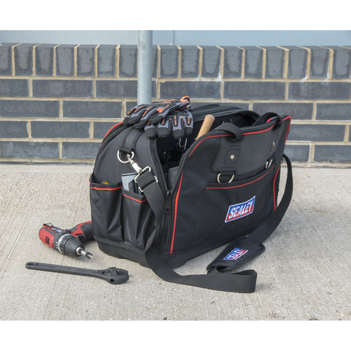 Heavy-Duty Tool Storage Bag with 24 Pockets 500mm
