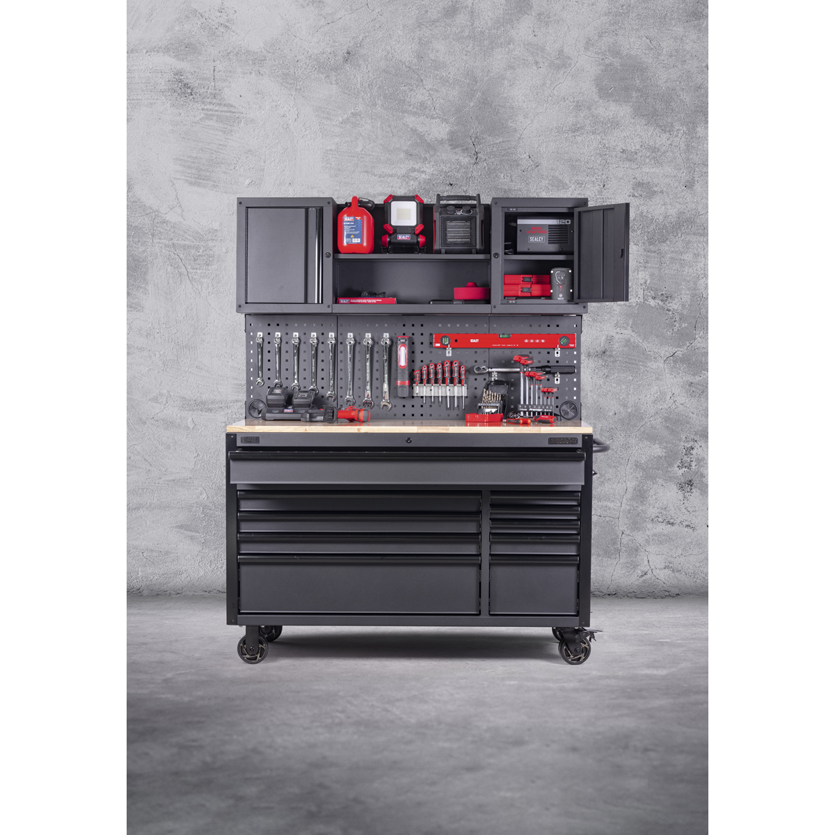 Superline PRO® Mobile Workstation 10 Drawer