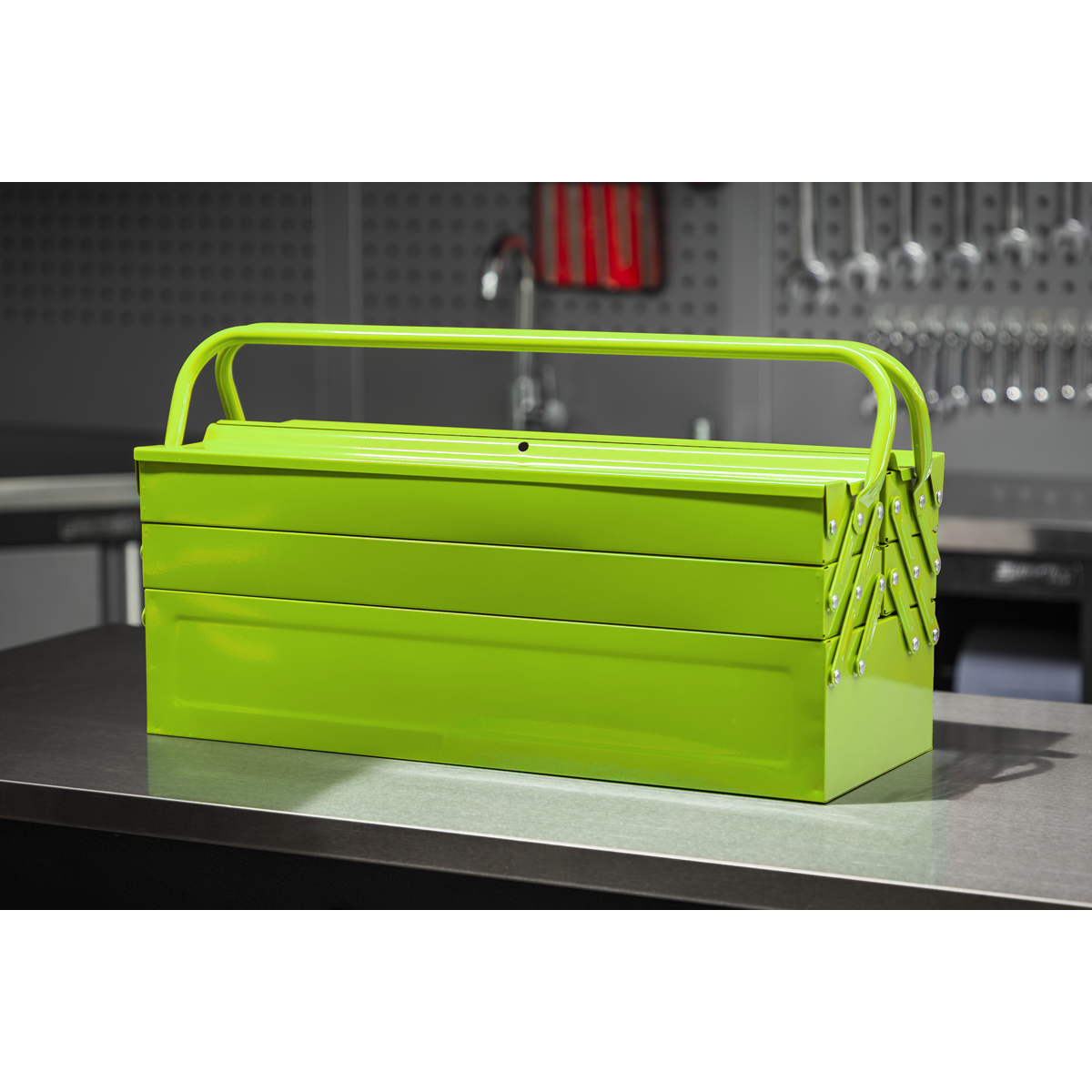 4 Tray Cantilever Toolbox 530mm - Green