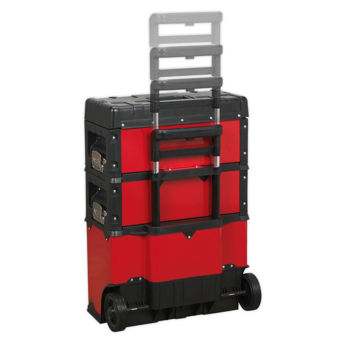Mobile Steel/Composite Toolbox with 3 Compartments