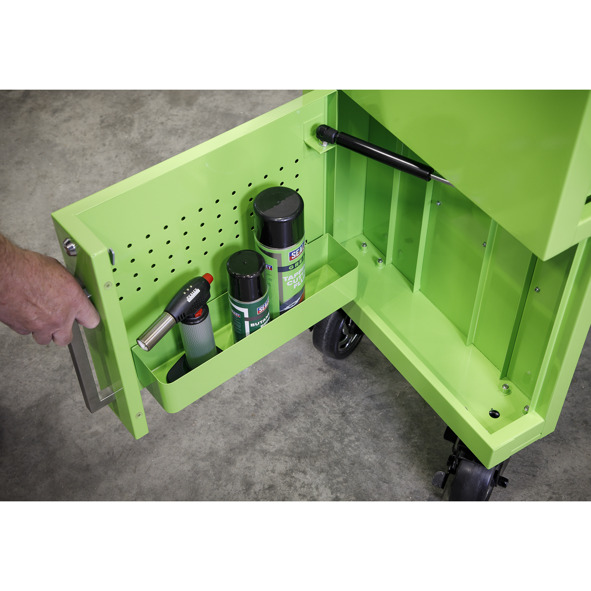 Superline PRO® Rollcab 3 Drawer with Utility Seat