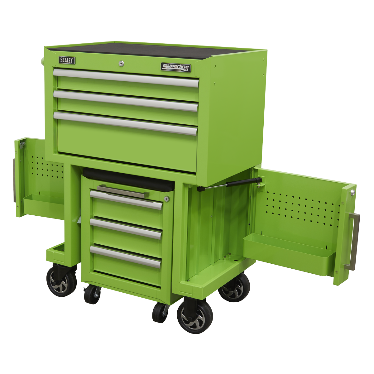 Superline PRO® Rollcab 3 Drawer with Utility Seat