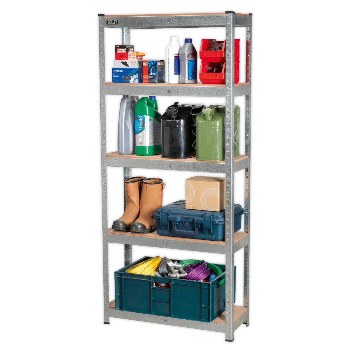 Racking Unit with 5 Shelves 150kg Capacity Per Level