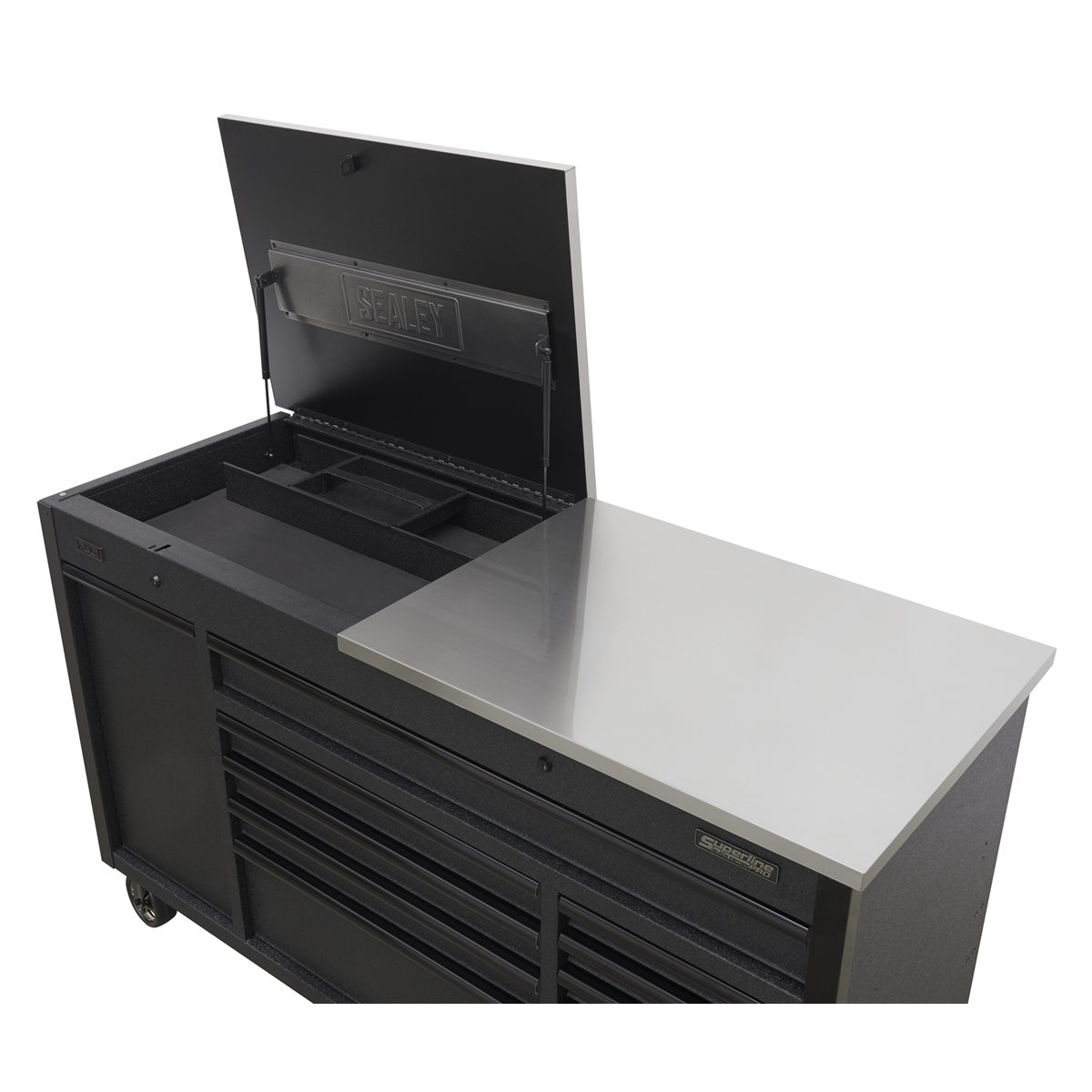Superline PRO® Mobile Tool Cabinet with Power Tool Charging Drawer 1600mm