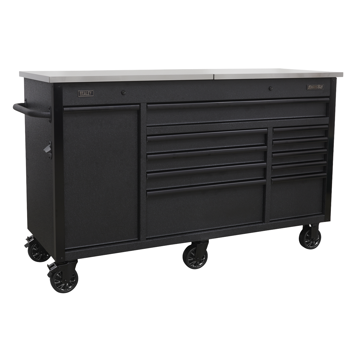 Superline PRO® Mobile Tool Cabinet with Power Tool Charging Drawer 1600mm