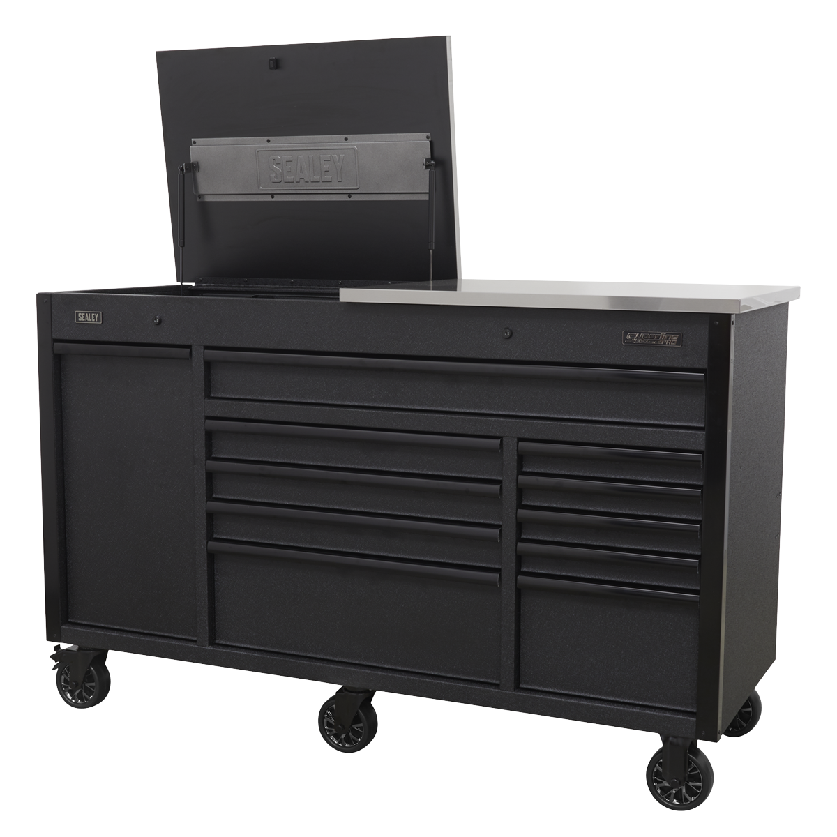 Superline PRO® Mobile Tool Cabinet with Power Tool Charging Drawer 1600mm
