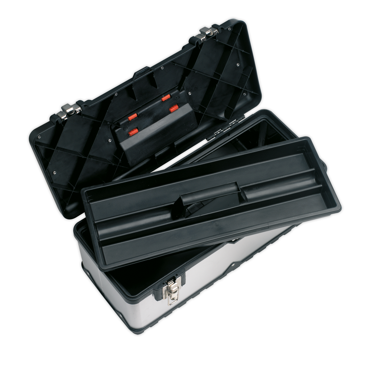 Stainless Steel Toolbox with Tote Tray 505mm