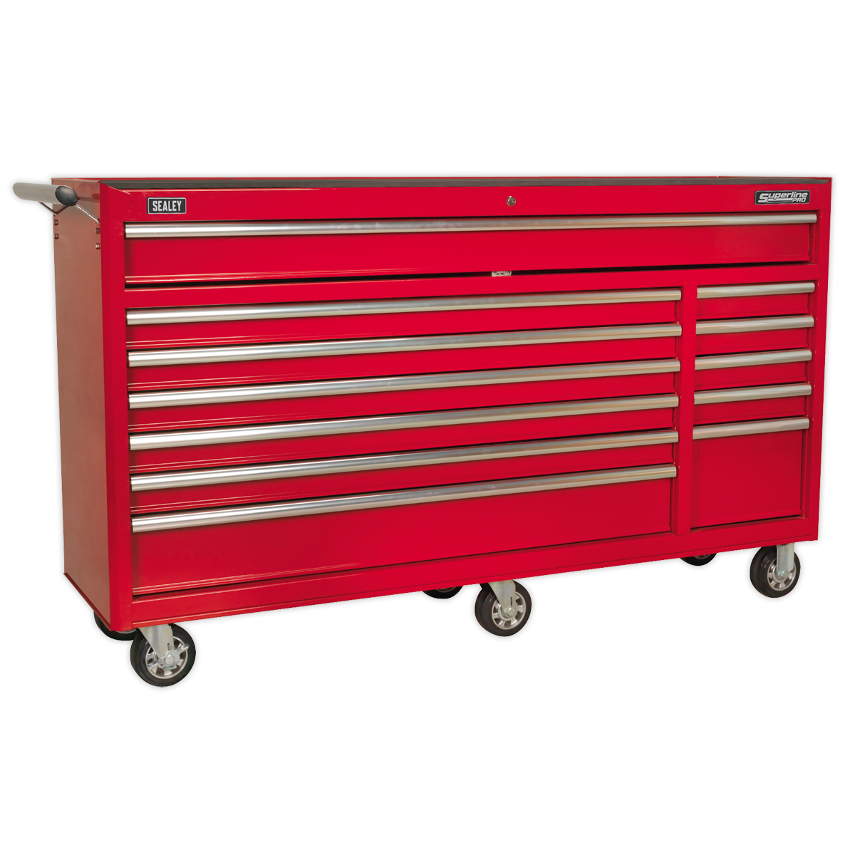 Superline PRO® Rollcab 12 Drawer - Red