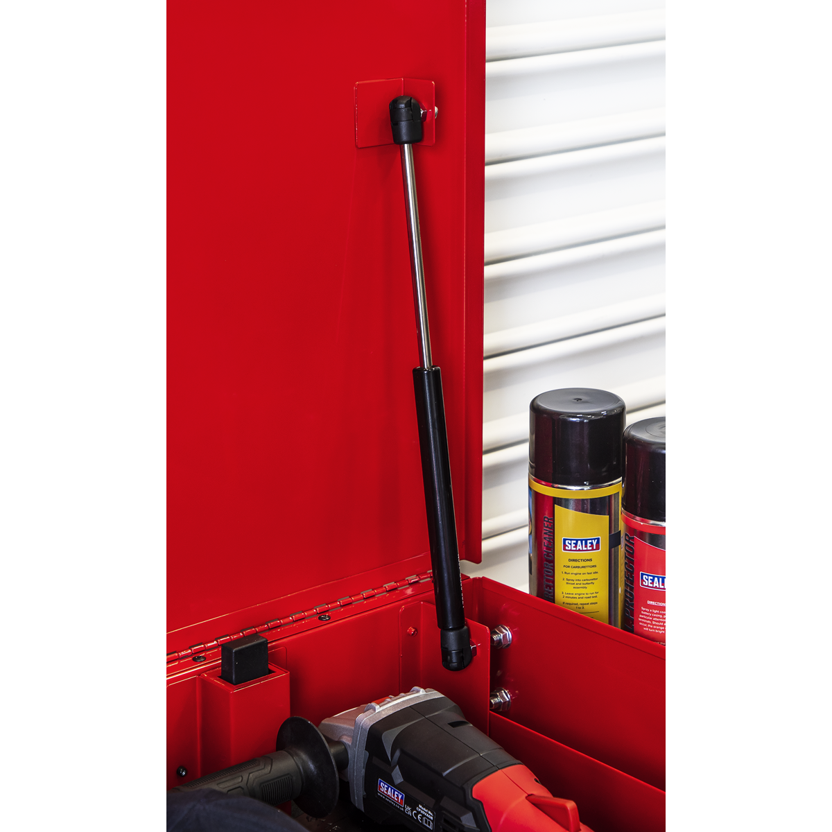 Superline PRO® Heavy-Duty Mobile Tool & Parts Trolley with 5 Drawers & Lockable Top