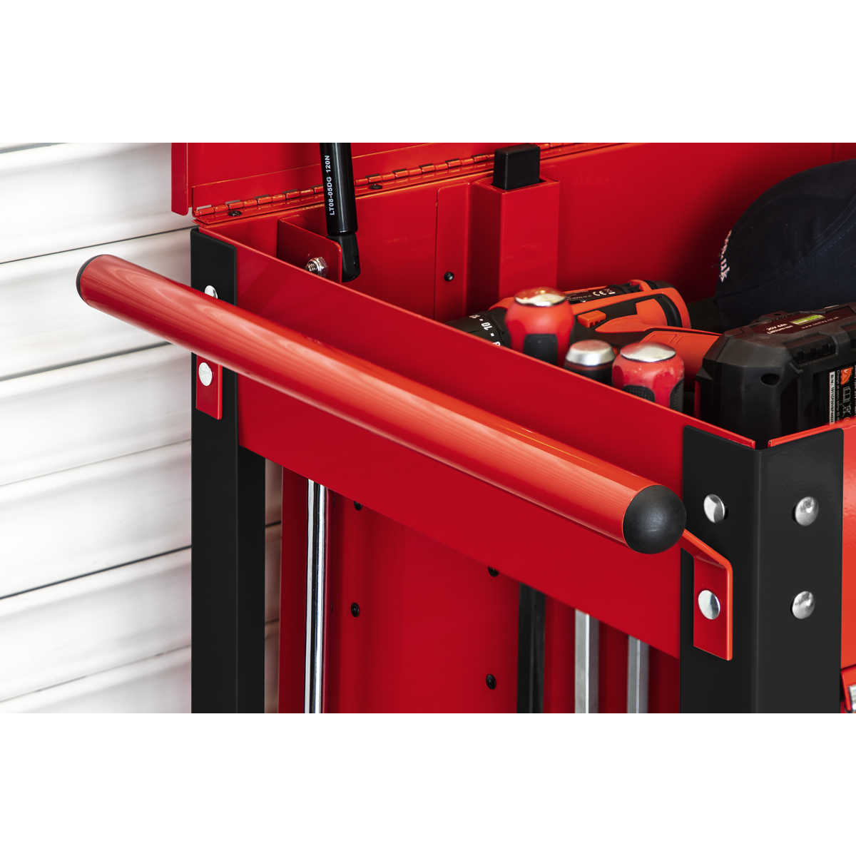 Superline PRO® Heavy-Duty Mobile Tool & Parts Trolley with 5 Drawers & Lockable Top