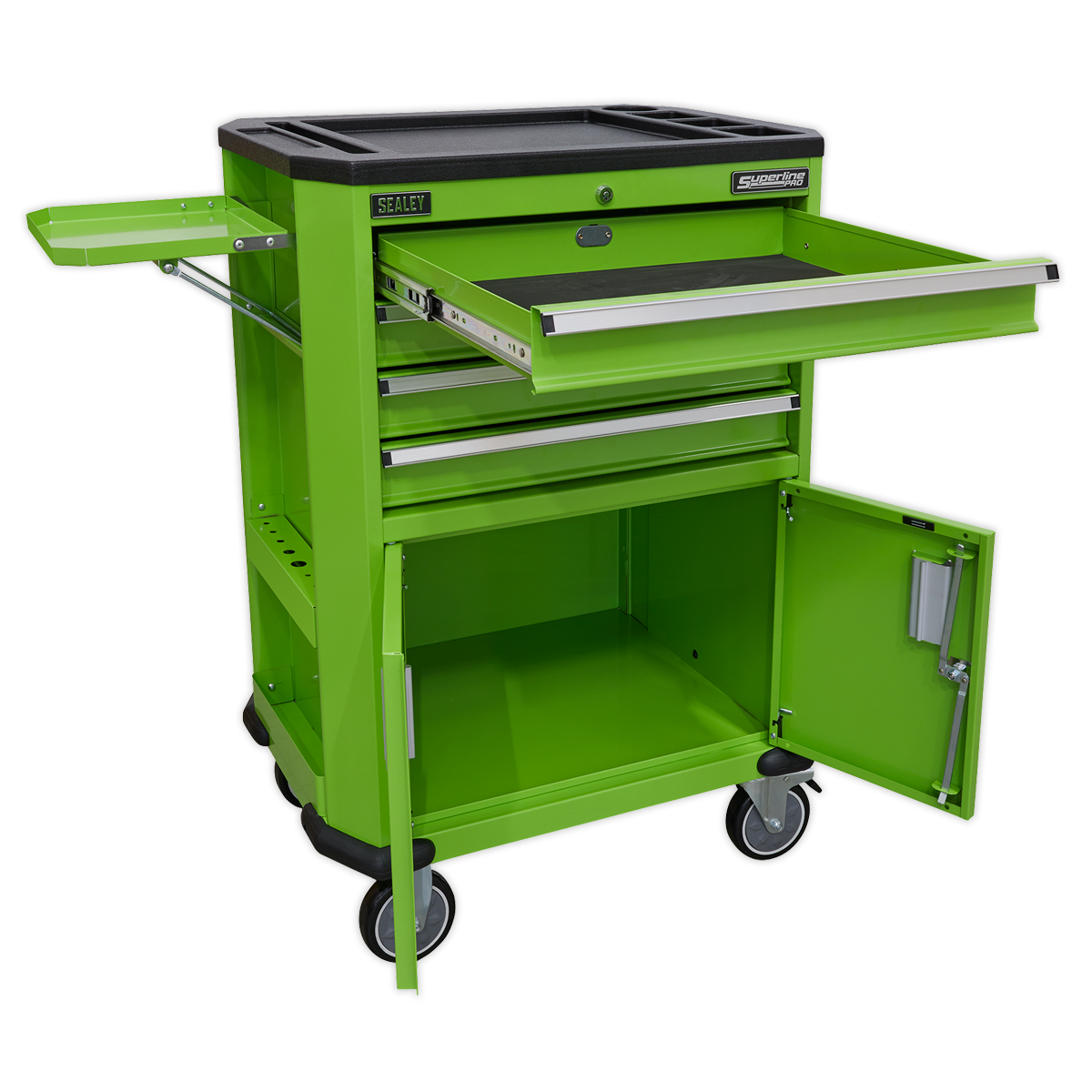 Superline PRO® Tool Trolley with 4 Drawers & 2 Door Cupboard