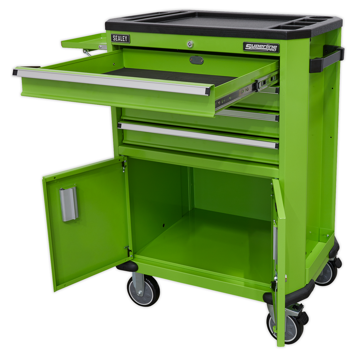 Superline PRO® Tool Trolley with 4 Drawers & 2 Door Cupboard
