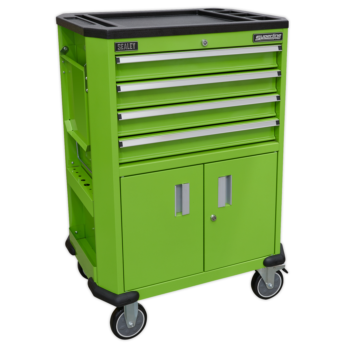 Superline PRO® Tool Trolley with 4 Drawers & 2 Door Cupboard
