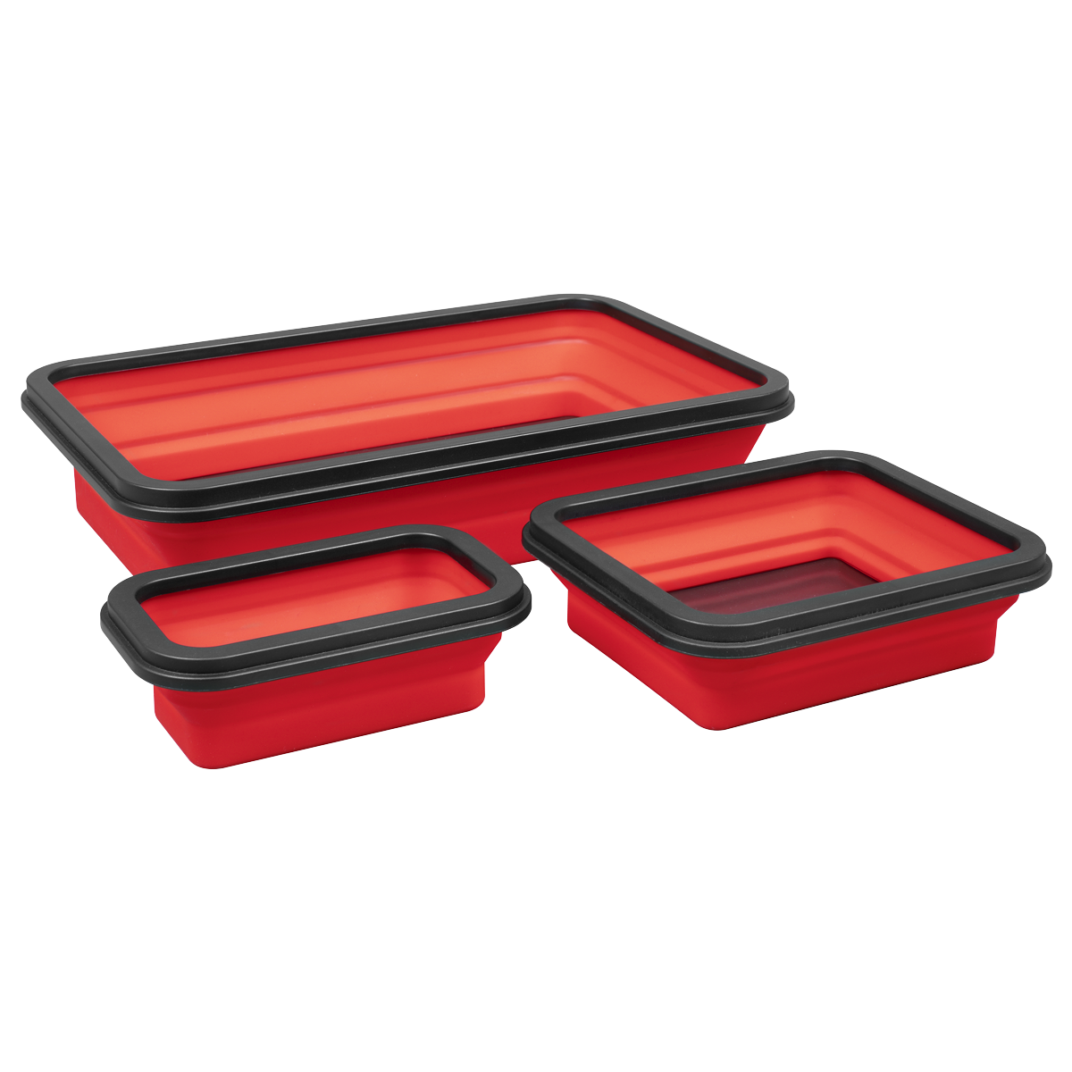 Collapsible Magnetic Parts Tray - Set of 3